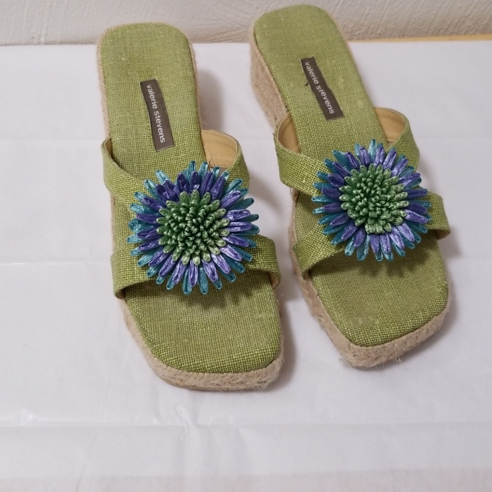 Cute Green Valerie Steven's Sandals
